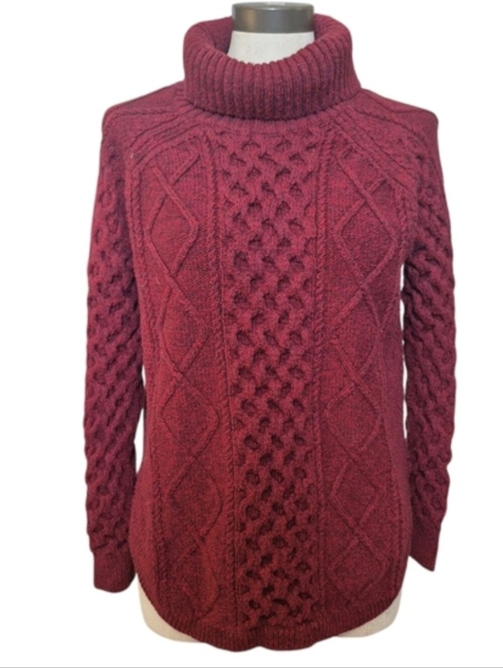 Wind River Heritage Cable Knit Womens Size XL Turtleneck Sweater